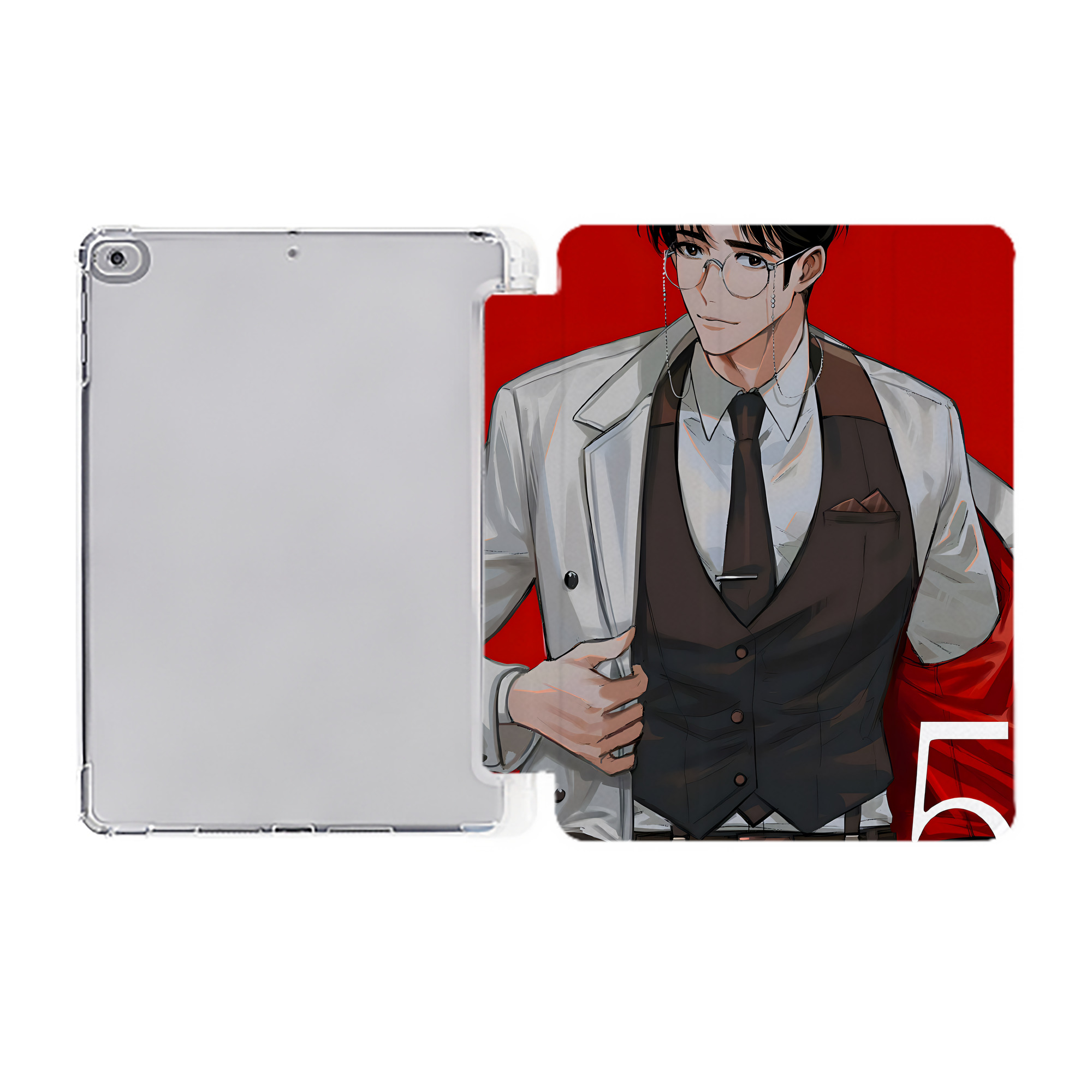 （画像用） SLAM DUNK／スラムダンク IPad ケース ペン収納付き 三つ折りスタンド PUレザー×シリコン 対応機種9.5/10.5/10.9インチ